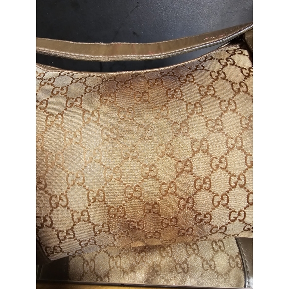 Gucci Metallic Monogram Heart Bit Hobo Bag - Picture 8 of 15